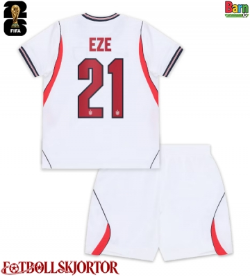 England Eberechi Eze #21 Hemmakläder Barn VM 2026 Kortärmad (+ Korta byxor)